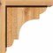 Ekena Millwork New Brighton Rough Sawn Corbel w/Backplate, Western Red Cedar, 6"W x 10"D x 10"H COR06X10X10NEB01RWR - alternate 2